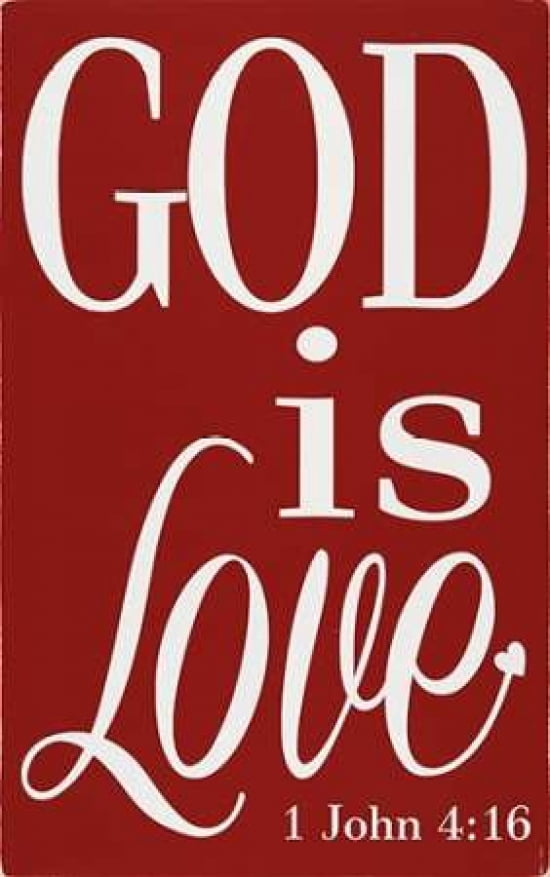 God is Love Canvas Art - Erin Deranja (24 x 36)