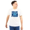 thumbnail image 1 of God is My Strength and Power Men's Graphic T Shirt Tees Brisco Brands S, 1 of 6