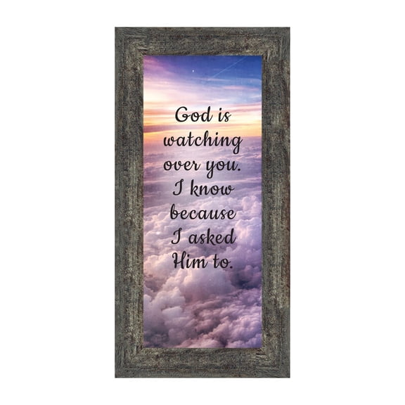 God is Watching Over, Religious Decorations for Home, 6x12 7380