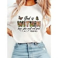 thumbnail image 1 of God is Within Her, She Will Not Fail Graphic Tees - Inspirational Christian Women's T-Shirts White,S, 1 of 5