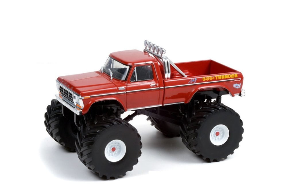 Greenlight 1979 Ford F-250 Ranger Monster Truck Toy, Red, 1/43