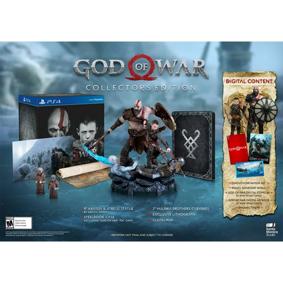 God of War Collectors Edition, Sony, PlayStation 4, 711719512226