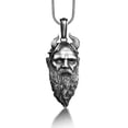 thumbnail image 1 of God of War Mimir Silver Necklace For Men, Oxidized Demon Necklace For Boyfriend, Nordic Necklace in Goth Style, Punk Necklace For Husband, 1 of 5