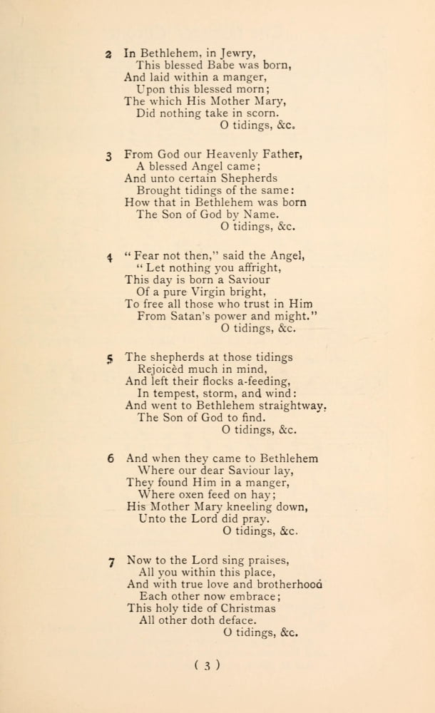 God rest you Merry Gentlemen 2 Traditional Christmas Carols New & Old 1850 Canvas Art - (24 x 36)