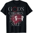 thumbnail image 1 of God's Children Are Not For Sale Jesus Christ Casual Short Sleeve T-Shirt Unisex, 1 of 5