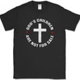 thumbnail image 1 of God's Children Are Not For Sale T-Shirt Quote Anti Trafficking Christian Cross - Black, 2XL, 1 of 1