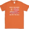 thumbnail image 1 of God's Children Are Not For Sale T-Shirt USA Patriot Quote Anti Trafficking - Orange, S, 1 of 1