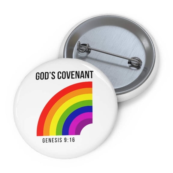 God's Covenant Custom Pin Buttons