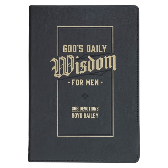 God's Daily Wisdom for Men 365 Devotions Faux Leather