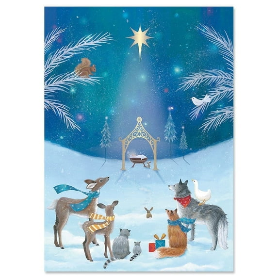 Current God's Gift Religious Christmas Greeting Cards - Set of 18, 5" x 7"