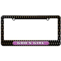 God's Girl, Christian Religious License Plate Tag Frame, Multiple Colors