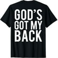 thumbnail image 1 of God's Got My Back T-Shirt (Back Print), 1 of 3