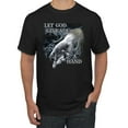 thumbnail image 1 of God's Lending Hand | Mens Inspirational/Christian Graphic T-Shirt, Black, Small, 1 of 3