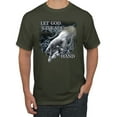 thumbnail image 1 of God's Lending Hand | Mens Inspirational/Christian Graphic T-Shirt, Military Green, Medium, 1 of 3