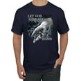 thumbnail image 1 of God's Lending Hand | Mens Inspirational/Christian Graphic T-Shirt, Navy, 2XL, 1 of 3