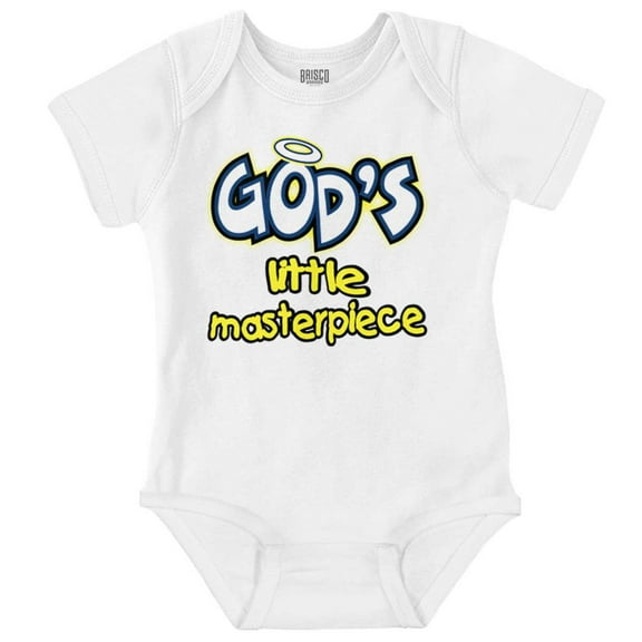 God's Little Masterpiece Christian Romper Boys or Girls Infant Baby Brisco Brands NB