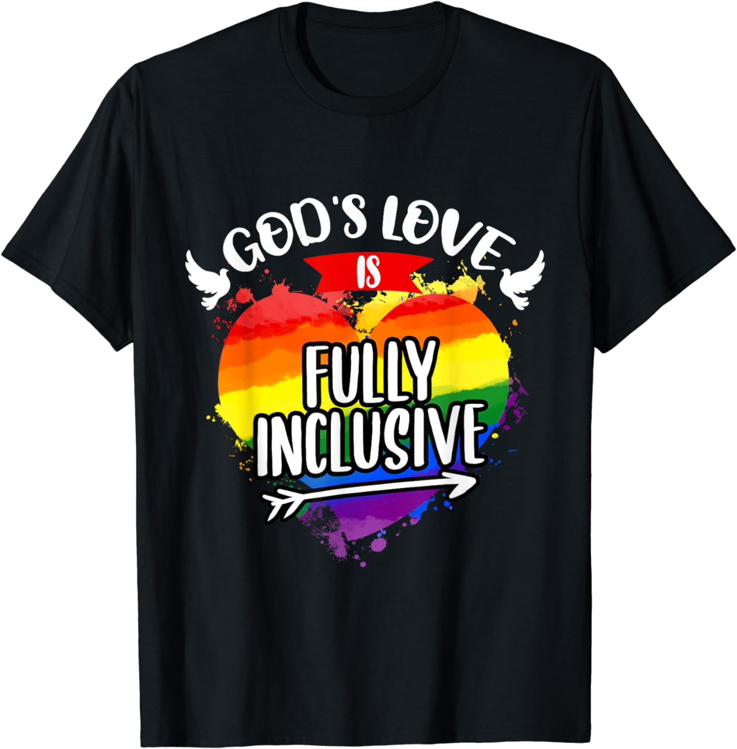 God's Love Is Fully Inclusive LGBT Pride Month T-Shirt - Walmart.com