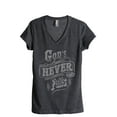thumbnail image 1 of God's Love Never Fails Women's Fashion Relaxed V-Neck T-Shirt Tee Charcoal Grey Small, 1 of 3