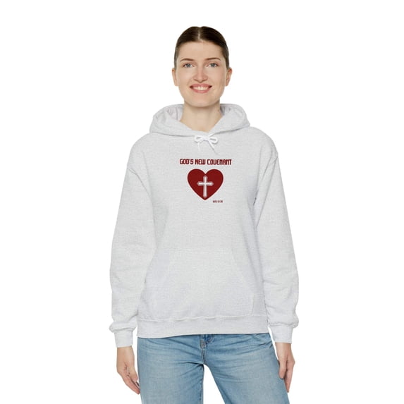 God’s New Covenant Unisex Heavyblend Hooded Sweatshirt