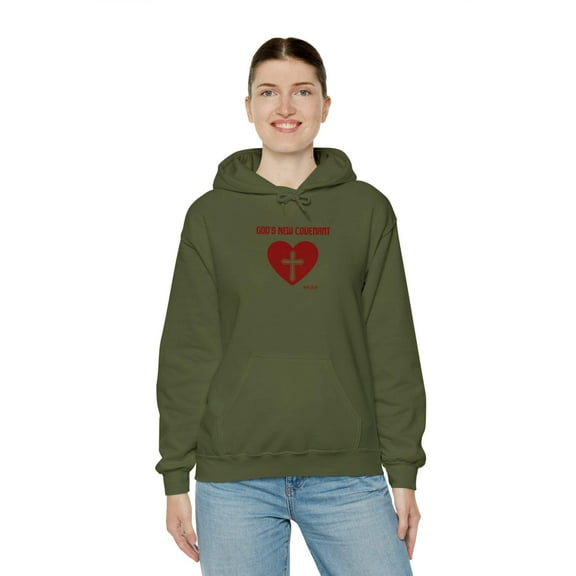 God’s New Covenant Unisex Heavyblend Hooded Sweatshirt