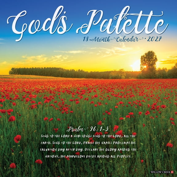 God's Palette 2027 12 X 12 Wall Calendar, (Paperback)