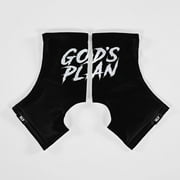 God's Plan Black Spats / Cleat Covers