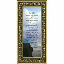 God's Promise, Poem of Comfort and Peace, Faith Picture Frame 6x12 7348
