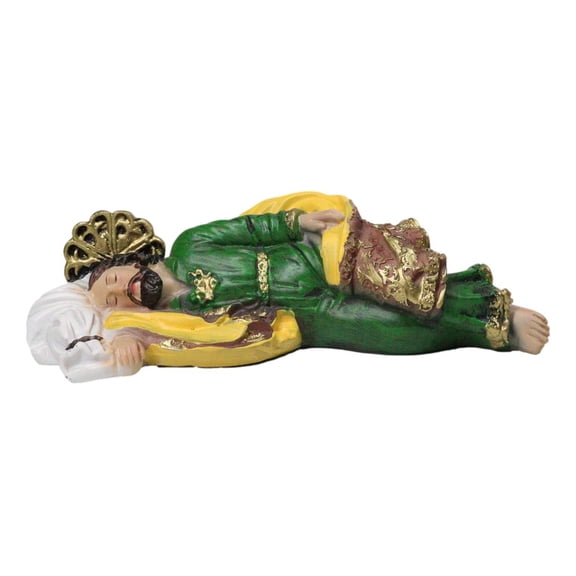 God's Revelations Sleeping Saint Joseph Catholic Devotion Decor Figurine 8"L