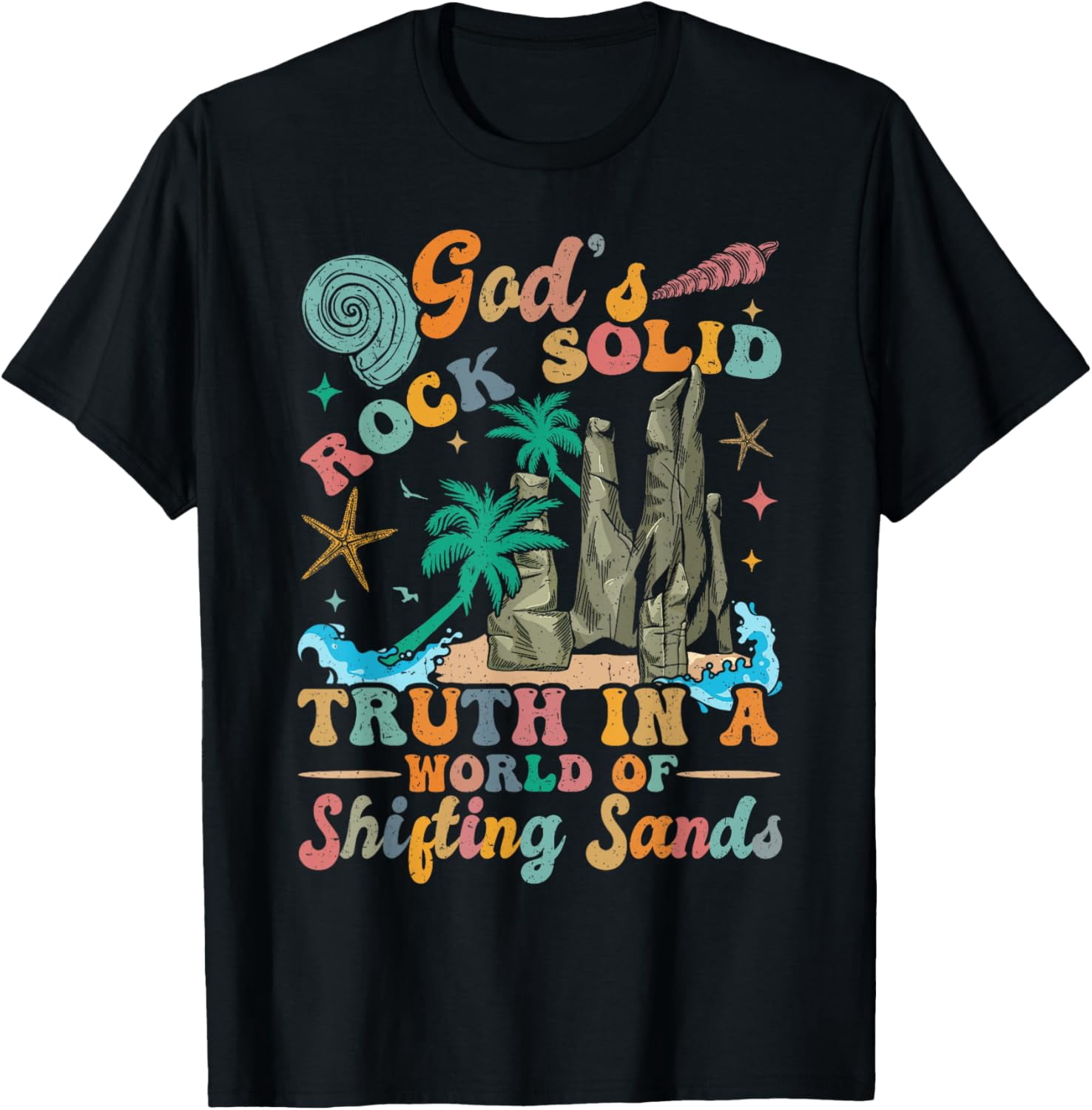 God's Rocks Solid Breaker Rock Beach VBS 2025 Christian T-Shirt ...