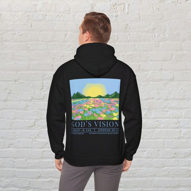 God's Vision Christian Hoodie, Bible Verse Hoodie, God Hoodie, Jesus