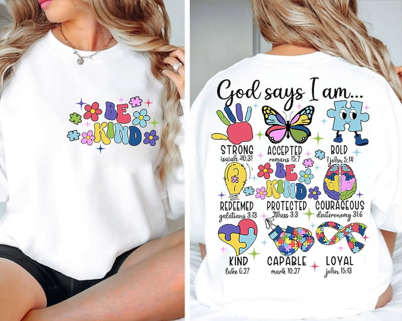 Scripture Visual Asd God says I Am Autism Retro Autism Autism Bible Verse Motivation Autism ...