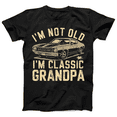 thumbnail image 1 of GodMerch Funny Grandpa Classic Car Graphic Tee Black Tee, Gift for Father's Day 2026, 1 of 6