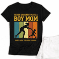 thumbnail image 1 of GodMerch Funny Never Underestimate a Boy Mom T Shirt – Humor Mom Shirt, Gift for Mother's Day and Birthday, 1 of 4