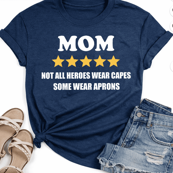 GodMerch Mom Hero T-Shirt, Tee for Moms, Funny Gift for Mother's Day or Birthday