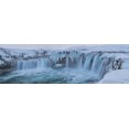 thumbnail image 1 of Godafoss With Large Pieces Of Ice Forming In The Cold Weather; Iceland Poster Print (38 x 12), 1 of 1