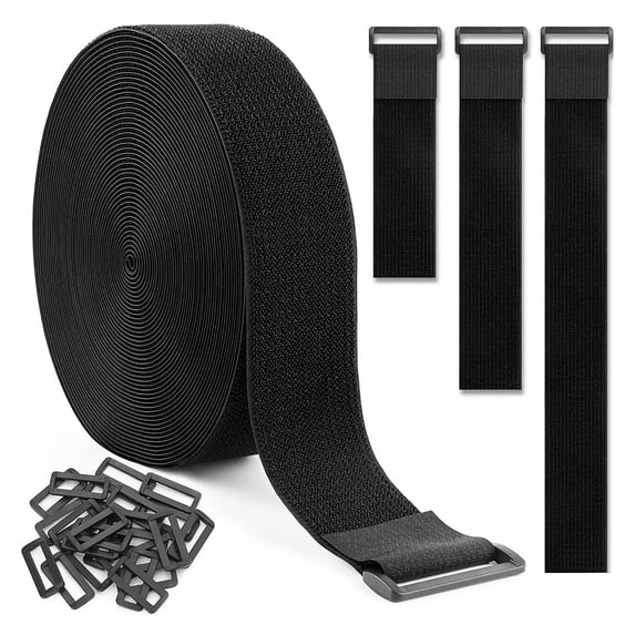 Godance 1.5In x 32Ft Hook and Loop Straps with 30 Buckles, Adjustable ...