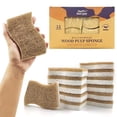 thumbnail image 1 of Godance 12 Pack Natural Kitchen Sponge - Biodegradable Compostable Cellulose and Coconut Scrubber Sponge, Eco-Friendly Dish Sponge for Kitchen, Household Cleaning Sponge for Dishes (Brown-White), 1 of 8