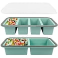 thumbnail image 1 of Godance 2 Pack Silicone Freezer Trays with Lids, 1-Cup & 2-Cup Soup Container Style Ice Cube Trays for Freezer, Ideal for Frozen Broth, Leftovers and Meal Prep, 1 of 7