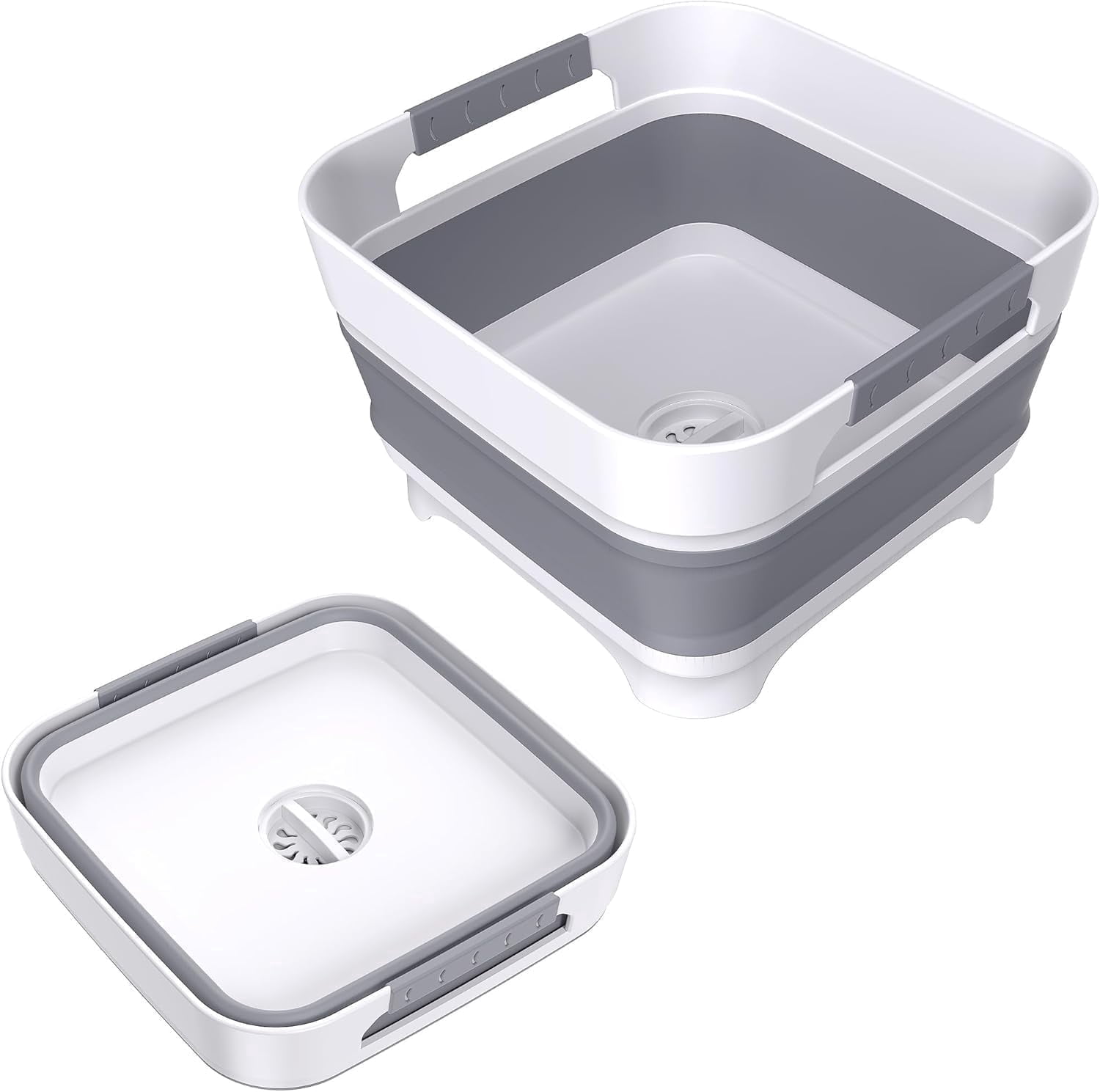 Godance Collapsible Dish Basin with Drain Plug, 9L(2.4Gal) Capacity ...