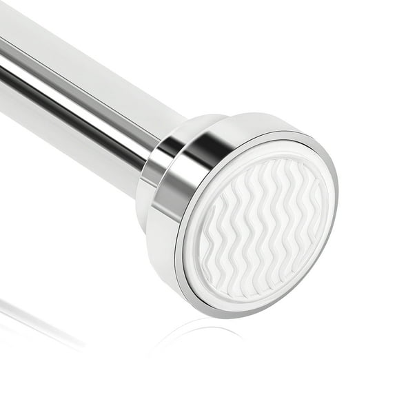 Godance Shower Curtain Rod, 27-76 inch Adjustable Spring Tension Curtain Rod, Heavy Duty Stainless Steel Shower Rod, No Drilling Shower Rod for Bathroom, Windows, Kitchen