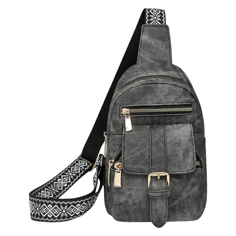 Godathe Mens Cross Body Bag Travel Backpack Mariconera Para Hombre Crossbody bag shoulder bag simple solid color zipper Walmart