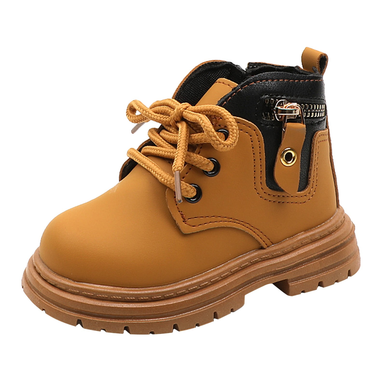 Boys leather work boots discount
