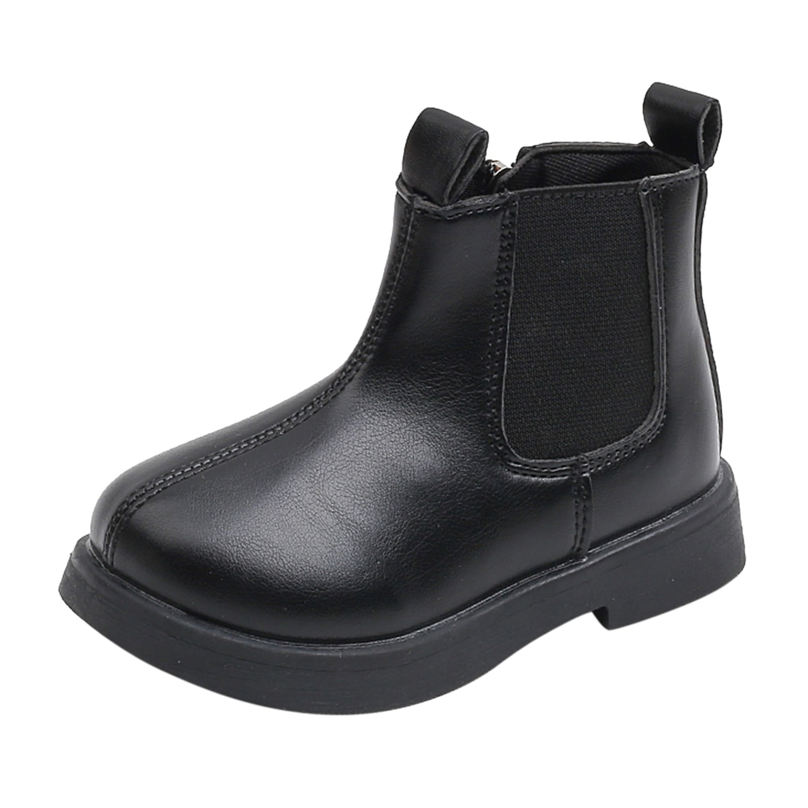 Godathe Work Boots Kids Non Slip Boots for Children Comfortable Black Boots 23
