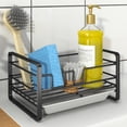 thumbnail image 1 of Godboat Kitchen Sink Sponge Holder, Compact Sink Caddy, Non-Slip Kitchen Sink Organizer, 1 of 10