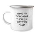 thumbnail image 1 of Goddad Gifts from Men for Him - Funny Camping Mug, 'Being My Goddad Is The Only Gift You Need' - Birthday Unique Gifts, 1 of 4