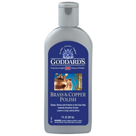 Goddard’s Copper & Brass Polish, Copper Cleaner & Brass Cleaner for Long-Lasting Shine, Metal Polish for Pewter, Chrome & More, Metal Polishing Compound (7oz)