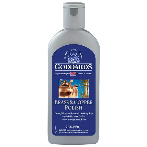 Goddards Copper & Brass Polish, Copper Cleaner & Brass Cleaner for Long-Lasting Shine, Metal Polish for Pewter, Chrome & More, Metal Polishing Compound (7oz)