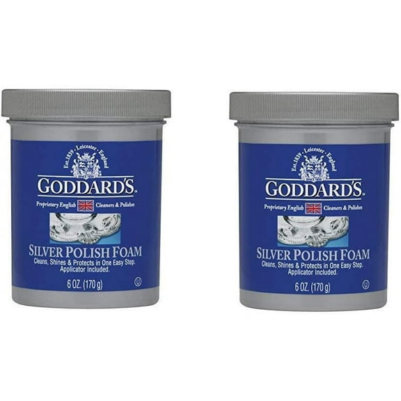 Goddard's Silver Polisher Cleansing Foam Automotive Cleaners, 170g, 2 Piece