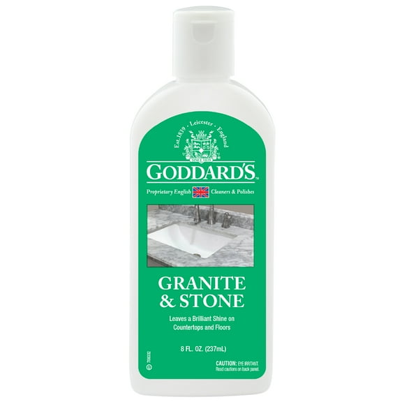Goddard's Granite & Marble Polish - Clean and Shine Countertops, Tile, and Stone with Carnauba Wax - Water Stain Protection, 8oz