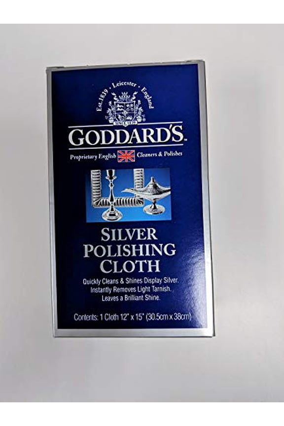 Silver Polishing Cloth for Jewelry, Remove Tarnish on Plated or Sterling Silver, Gold, Antiques, and Leaves Tarnish Protection, 1 Cloth